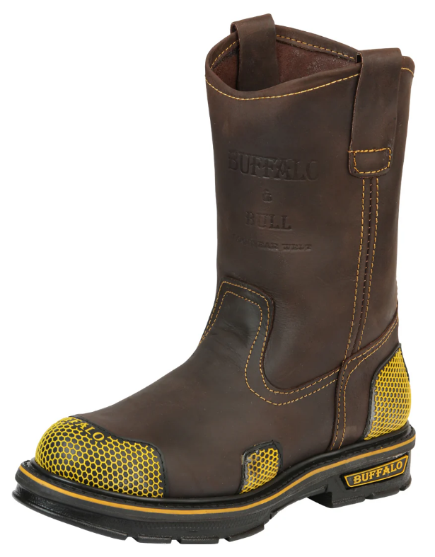 Buffalo & Bull Men’s Work Boots Brown/Yellow