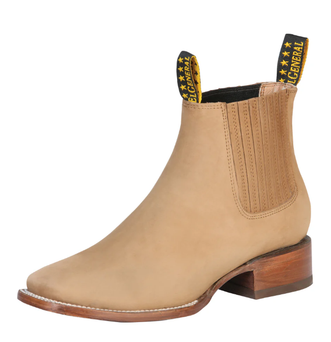 El General Men's Ankle Boot Nobuck Sand