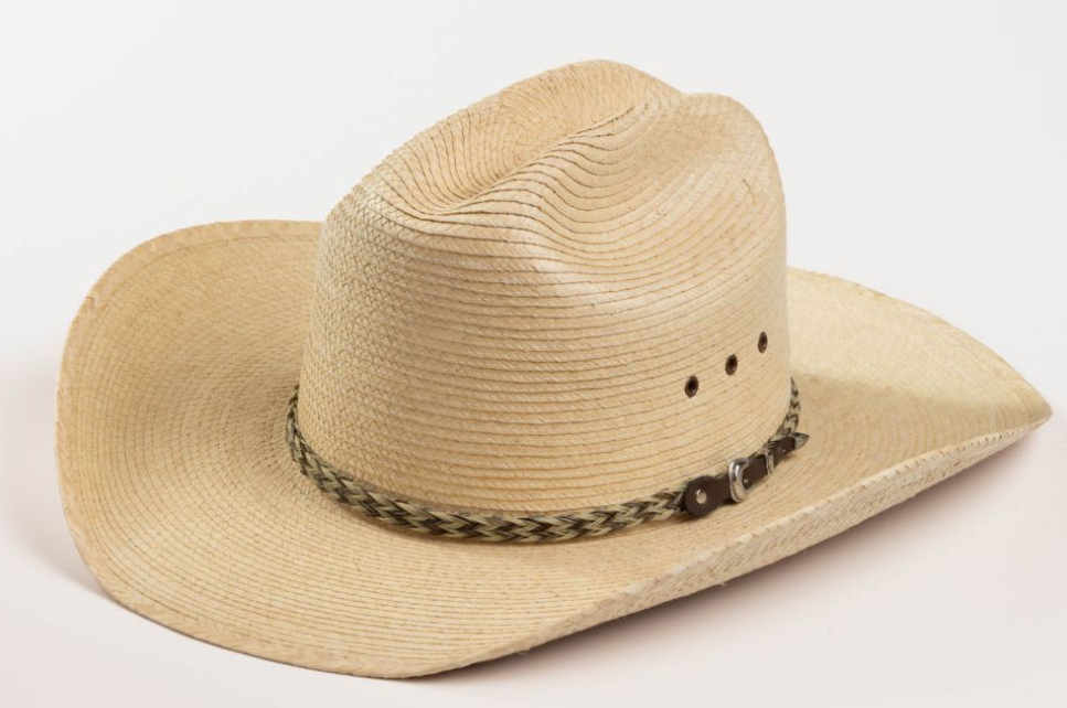 Larry Mahan Brooks Natural Palm Hat