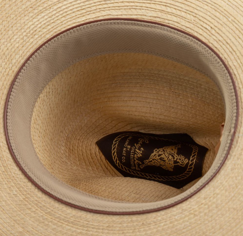 Larry Mahan Brooks Natural Palm Hat