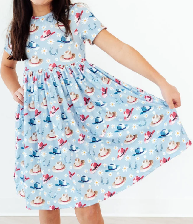 Mila & Rose S/S Pocket Twirl  Girl Dress