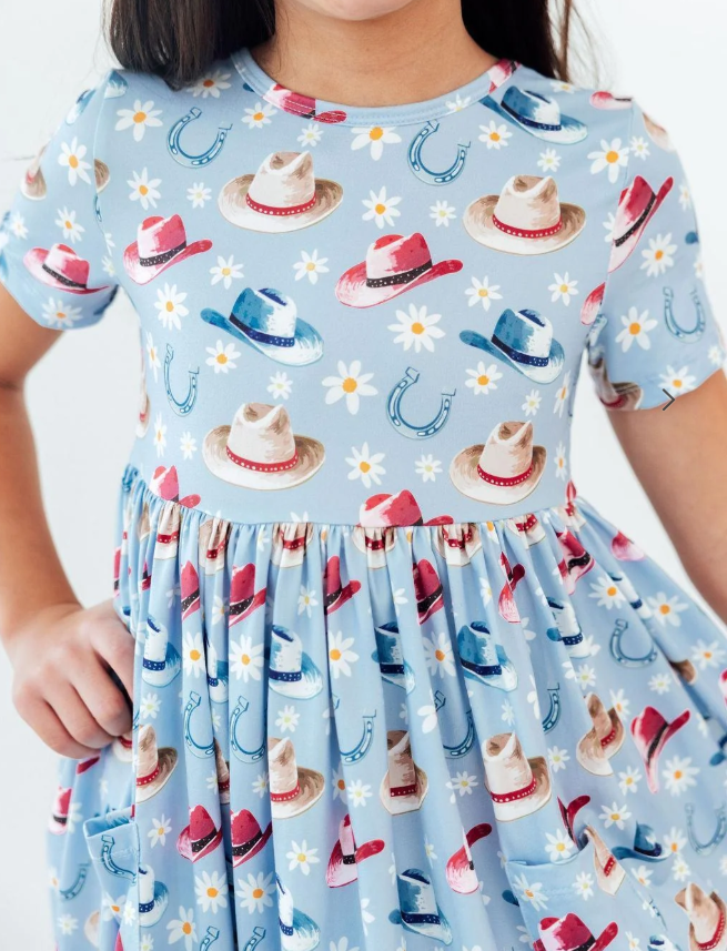 Mila & Rose S/S Pocket Twirl  Girl Dress