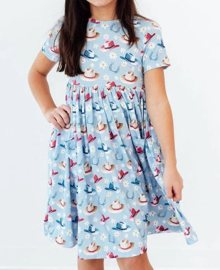 Mila & Rose S/S Pocket Twirl  Girl Dress
