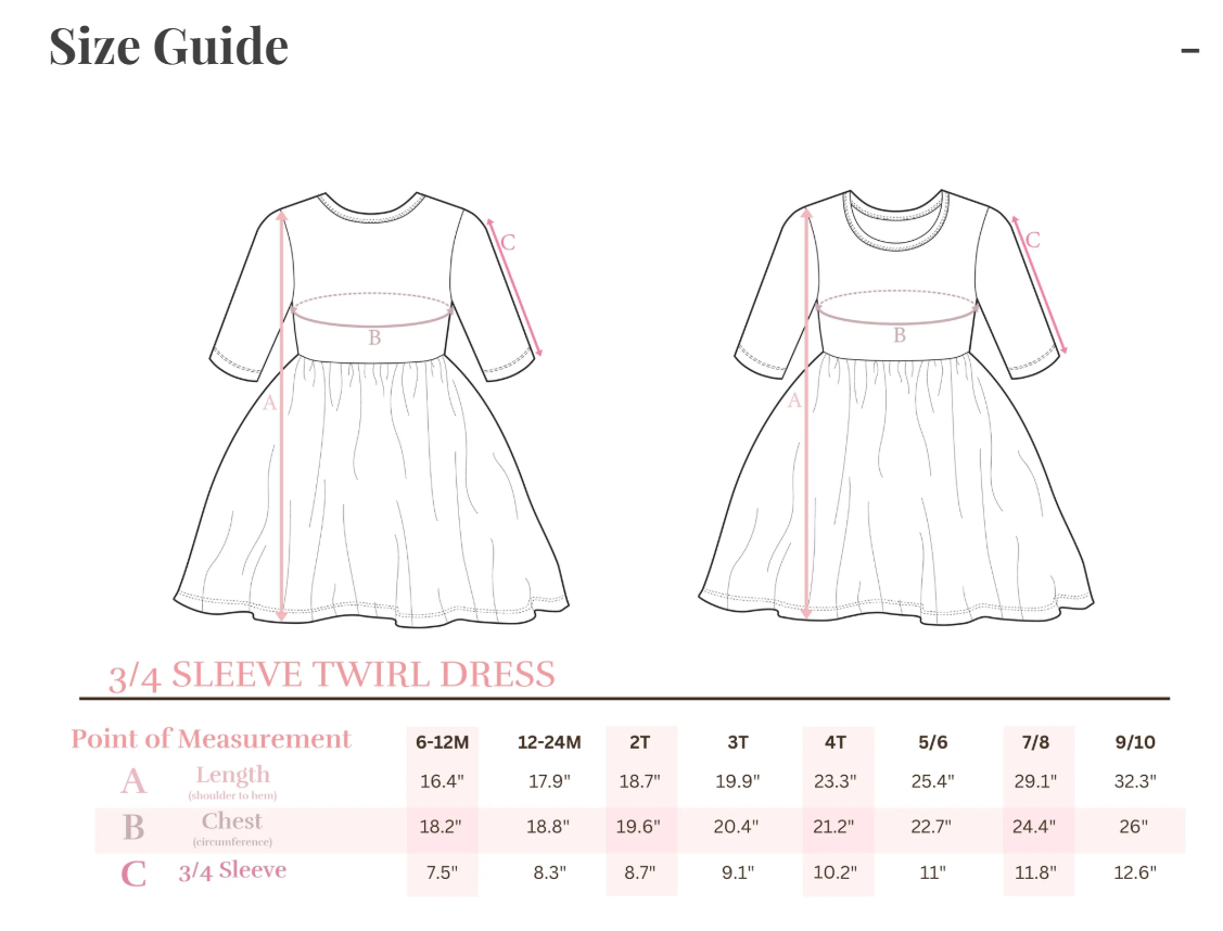 Mila & Rose Howdy 3/4 Sleeve Ruffle Twirl Dress