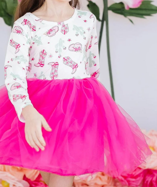 Mila & Rose Giddy Up L/S Tutu Dress