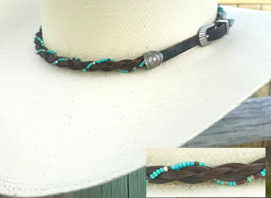 Cowboy Collectibles The Ranchers Daughter Horsehair Hatband