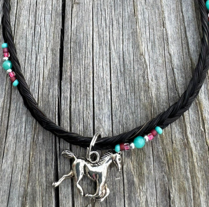 Cowboy Collectibles Giddy Up Choker Horsehair Necklace