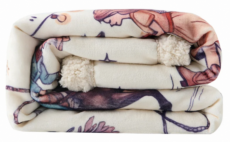 Indigo Hill Rodeo Nights Campfire Sherpa Throw