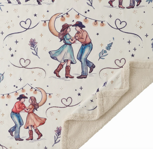Indigo Hill Rodeo Nights Campfire Sherpa Throw