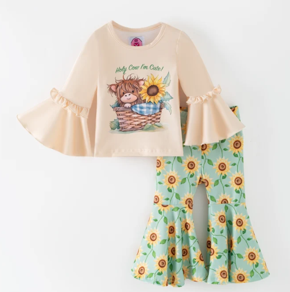 Pink Barn Kids "Holy Cow I'm Cute!" Baby Set