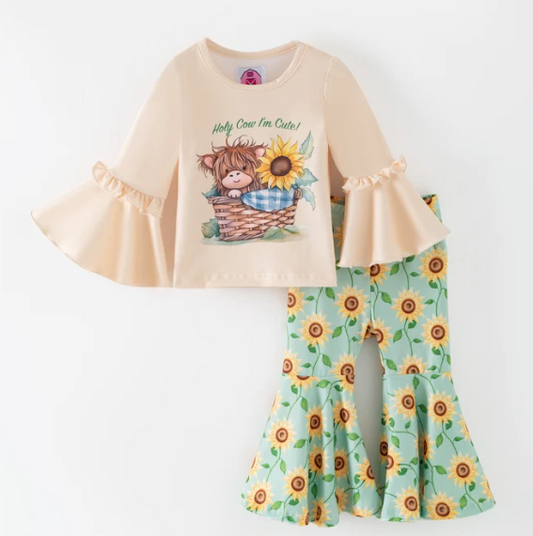 Pink Barn Kids "Holy Cow I'm Cute!" Baby Set