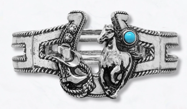 Vintage Western Horseshoe Stretch Bracelet