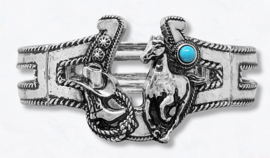 Vintage Western Horseshoe Stretch Bracelet