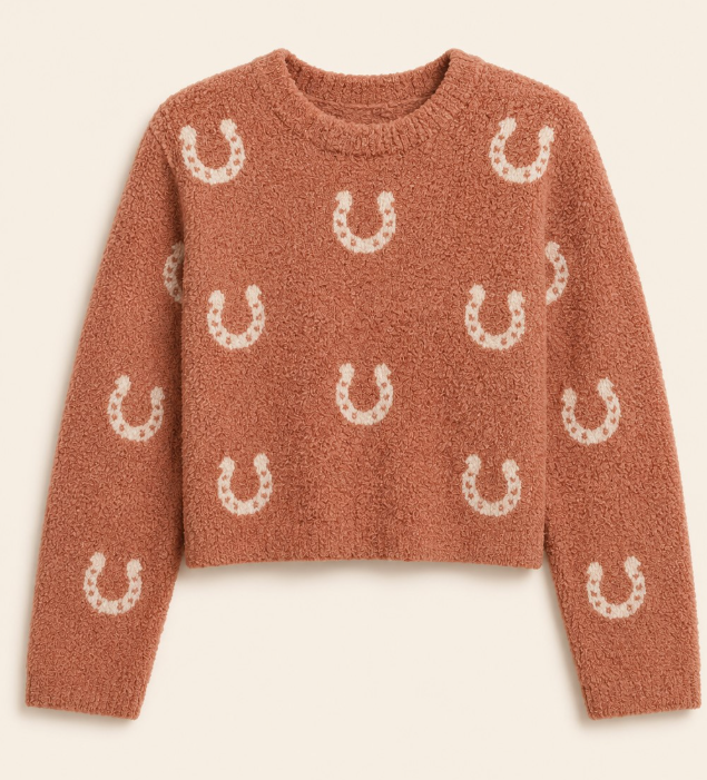 Blue b Cozy Horseshoe Knit Pants Set