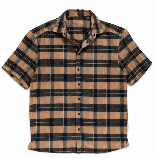 L'ovedbaby Men's Printed Muslin Button-Up S/Sleeve
