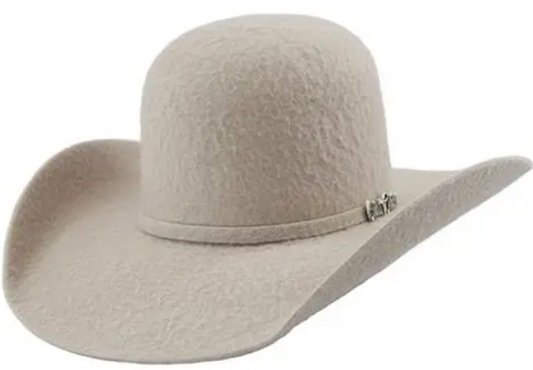 Cuernos Chuecos 10x Grizzly Silver Belly Open Crown Cowboy Felt Hat