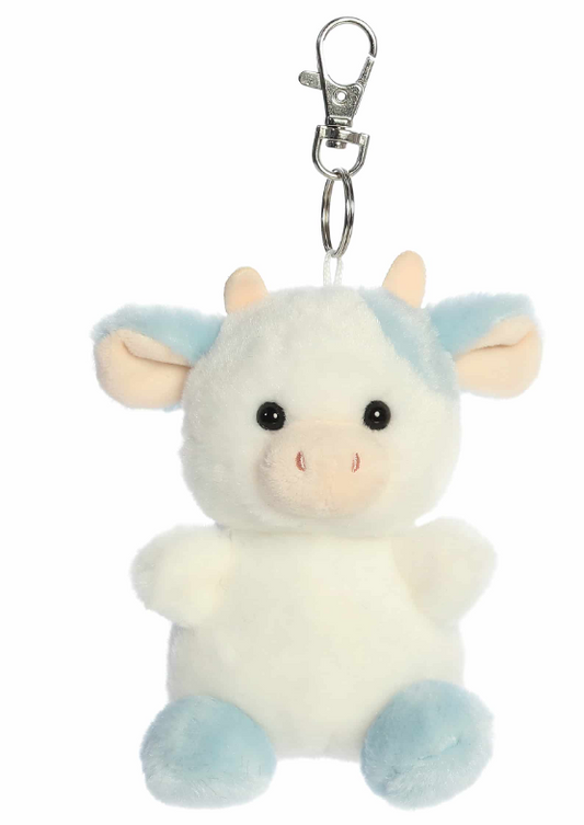 Aurora Palm Pals 4" Skyla Blueberry Cow Clip-On