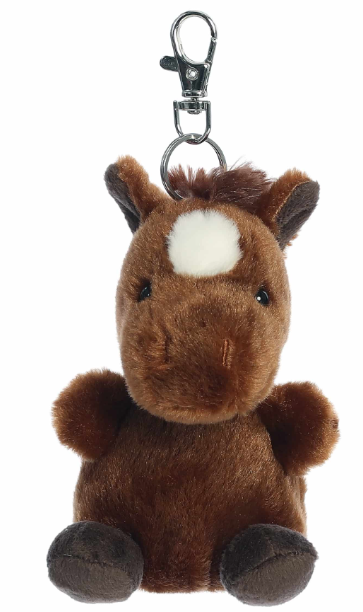 Aurora Palm Pals 4" Truffle Brown Horse Clip-On