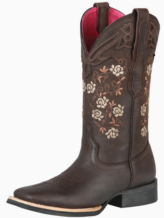 El General Women’s Leather Cowgirl Boots