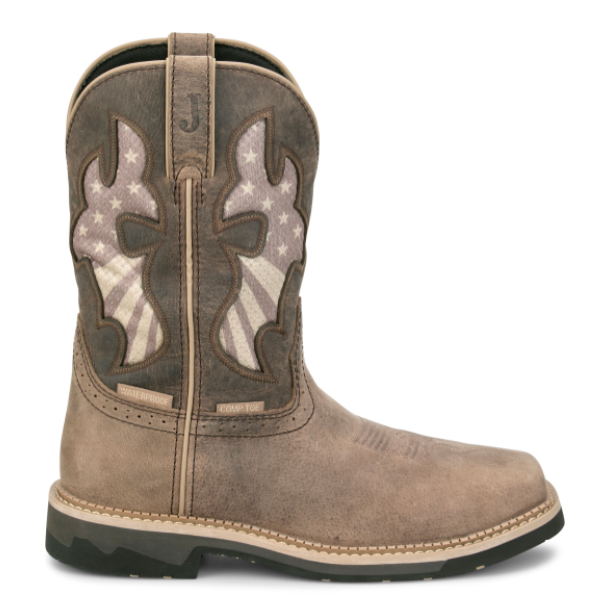 Justin Bolt 11" Comp Toe Waterproof Men Work Boot