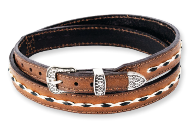 Red Dirt Hat Co Genuine Leather Hat Band W/Braid