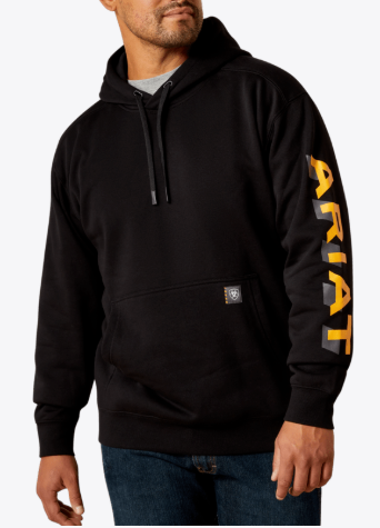 Ariat Men's Rebar Lightweight Logo Hoodie