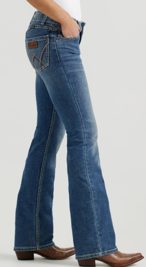 Wrangler Retro Mae Women Jean Mid Rise Deadwood