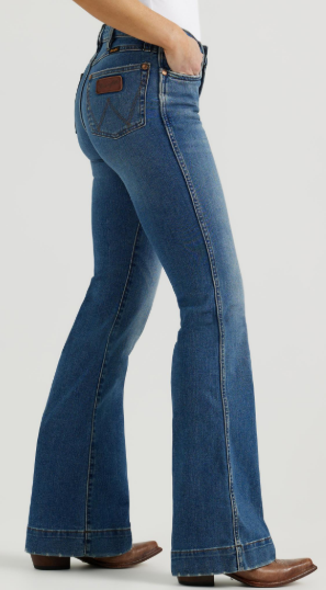 Wrangler Retro Premium Trouser Women Jean High Rise Shelby