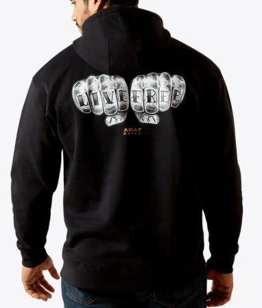 Ariat Men Rebar Workman Bare Knuckle Hoodie