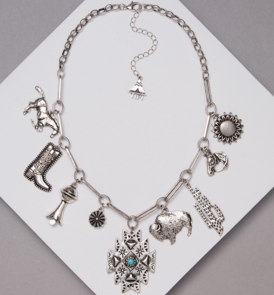 Western Multi Charm Women's Necklace