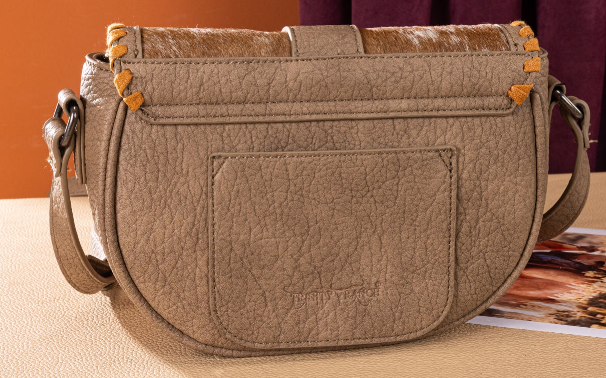 Trinity Ranch Western Hair-On Cowhide Saddle Crossbody