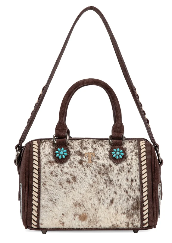 Trinity Ranch Cowhide Print Crossbody Bag