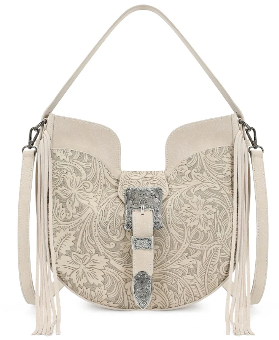 Trinity Ranch Floral Tooled Crossbody Bag