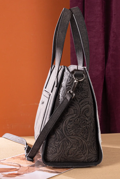 Wrangler Genuine Hair-On Cowhide Wide Tote/Crossbody