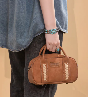 Wrangler Whipstitch Collection Mini Satchel/Crossbody Bag