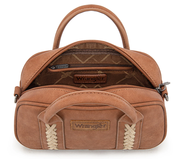 Wrangler Whipstitch Collection Mini Satchel/Crossbody Bag