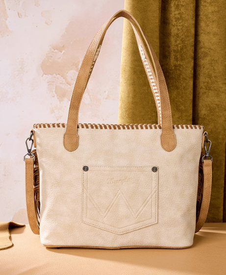 Wrangler Braided Tassel Tote Bag