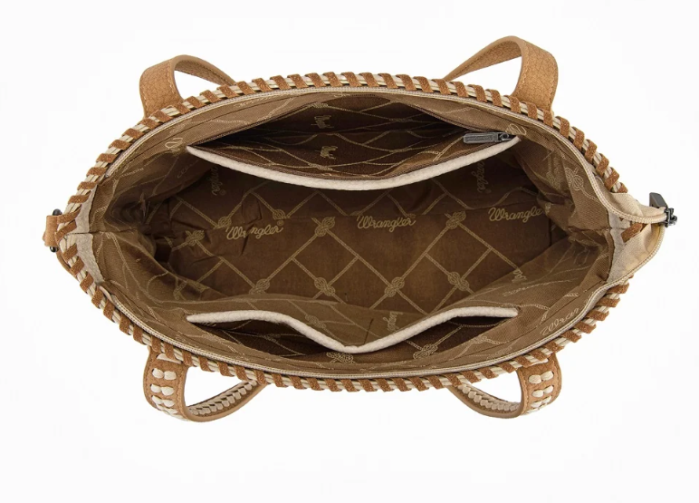 Wrangler Braided Tassel Tote Bag
