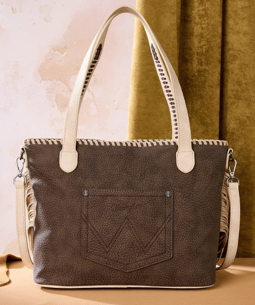 Wrangler Braided Tassel Tote Bag