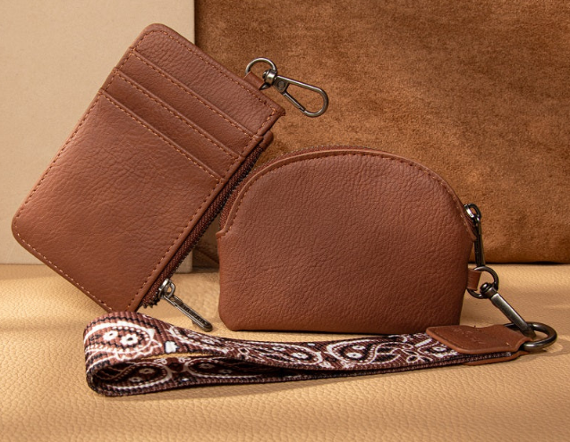 Wrangler Paisley RFID Blocking Card Coin Pouch Set