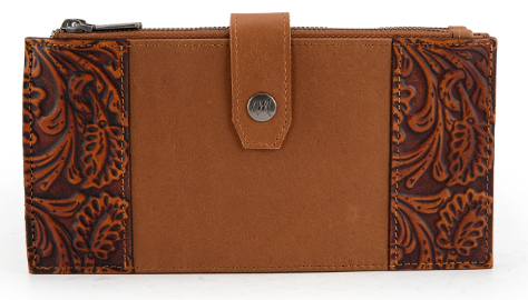 Montana West Genuine Leather Bi-Fold Wallet/Card Organizer