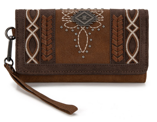 Montana West Cut-Out Embroidered Collection Wallet
