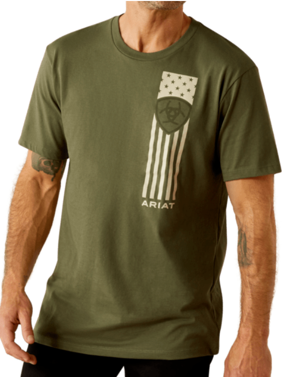 MNS Ariat Patriot Stripe T-Shirt