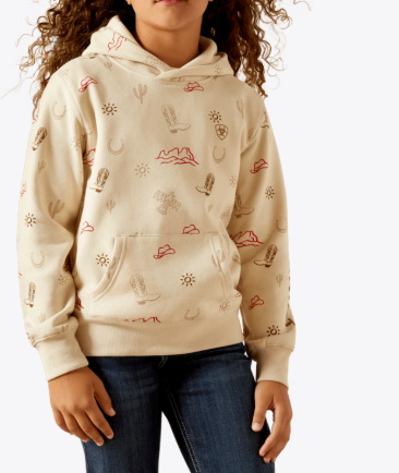 Ariat YTH Western Stamps Hoodie
