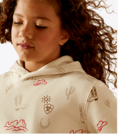 Ariat YTH Western Stamps Hoodie