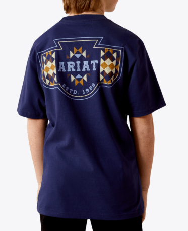 YTH Ariat Woven West T-Shirt