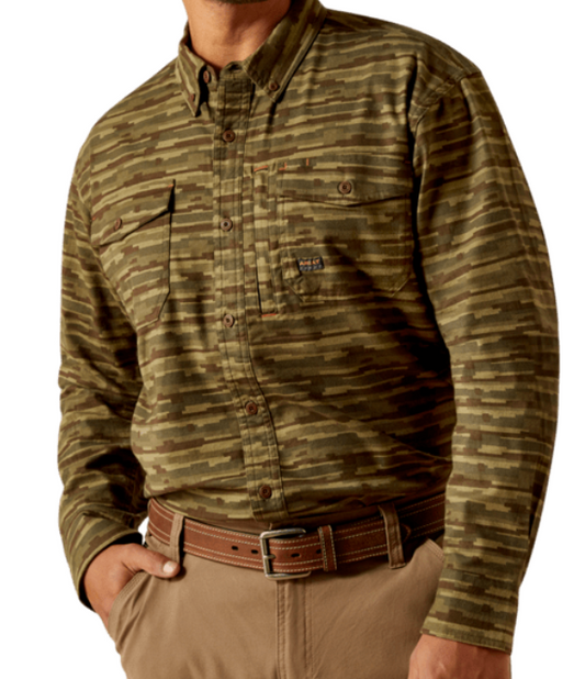 Ariat MNS Rebar Flannel DuraStretch Work Shirt