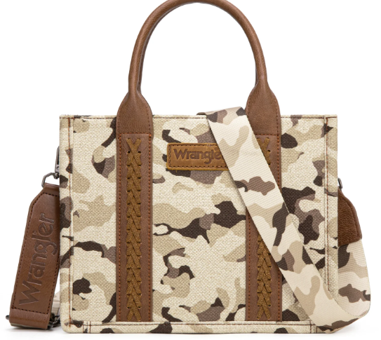 Wrangler Camo Print Tote/Crossbody
