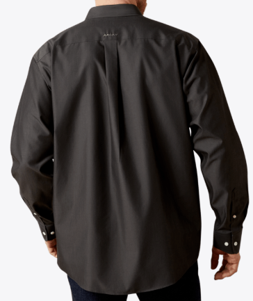 Ariat MNS Wrinkle Free Solid Pinpoint Oxford Classic Fit Shirt