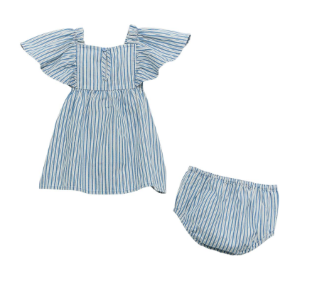 Wrangler Baby Girl Denim Dress Set